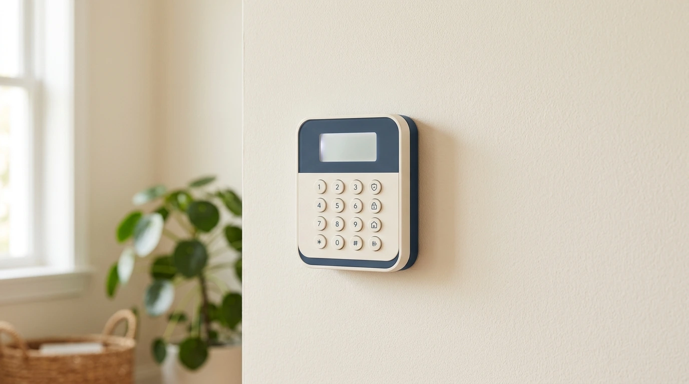 Panneau de commande d'une alarme maison sans fil moderne